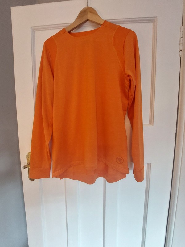 Women's Endura SingleTrack Long sleeve Jersey Orange