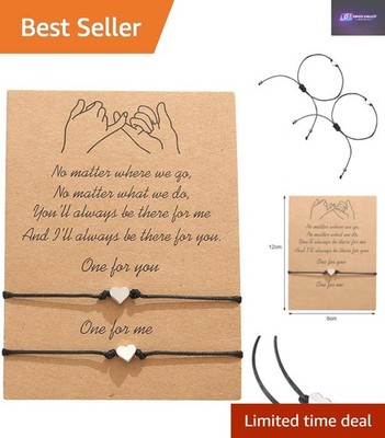 Handgefertigte Pinky Promise Armbänder - verstellbares Liebessymbol für Paare & Freunde