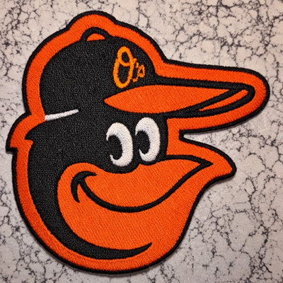 BALTIMORE ORIOLES LOGO MLB EMBROIDERED IRON ON PATCH 3.5''X3''  FREE SHIP & TRACK