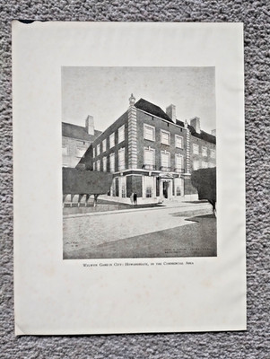 Welwyn Garden City: Howardsgate, im Gewerbegebiet - antiker Druck - 1925