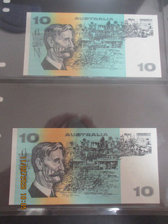 Australian Banknotes: Uncirculated $10 Set Great Item Must Have! (T1372)