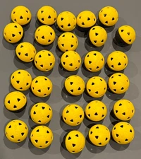 SKLZ Mini Impact Training Practice Balls Black/Yellow - 30 qty