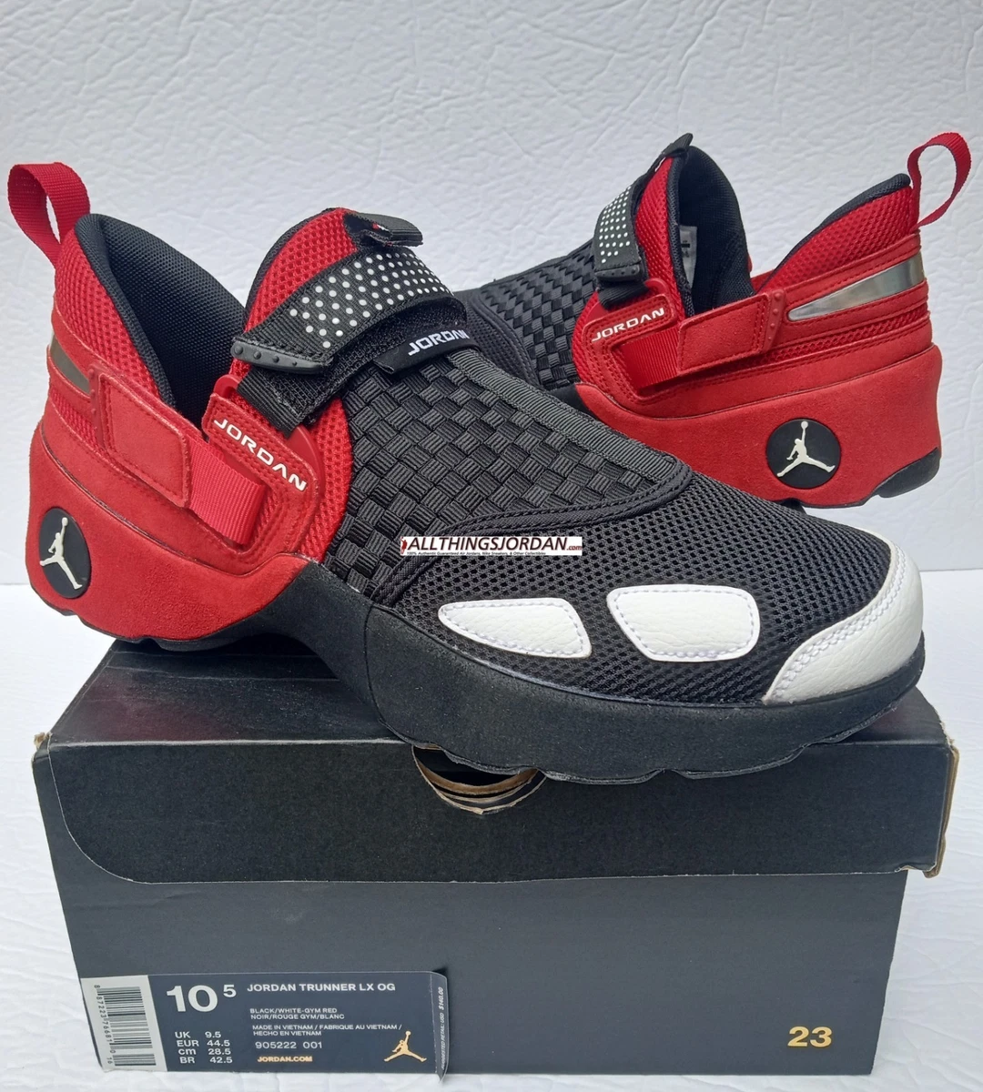 2016 Jordan Trunner 11 Size 10 LX Black White Varsity Red 905222-001 VNDS! Jordan Trunner LX White Black for Sale | Authenticity  main image 2