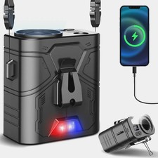 20000mAh Portable waist fan Clip on Belt Shirt Body Rechargeable Battery 5 Speed