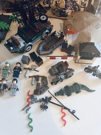 LEGO Indiana Jones lot - 7620 7622 7623 7625 7626 - 12 Minifigures - Manuals
