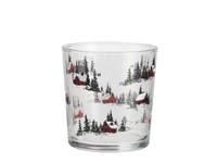 H&h Set 3 GläSer White Silence Aus Glas Dekoriert, 35 Cl
