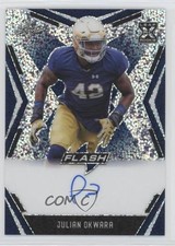 2020 Leaf Flash Blue 17/35 Julian Okwara #BA-JO2 Auto 4z8