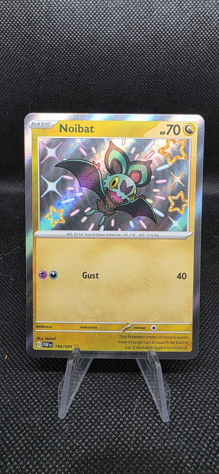 Noibat 194/091 SV: Paldean Fates Holo