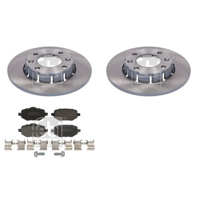 FEBI BREMSSCHEIBEN 249mm + BELÄGE HINTEN passend für OPEL CORSA F + MOKKA B