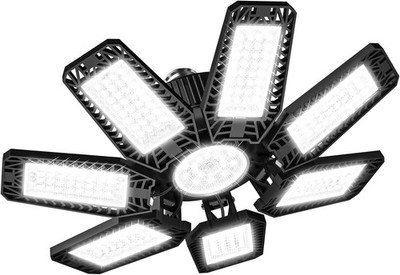 LED Garage Light 200W 20000LM 6500K LED Garage Ceiling Lights W/ 7 1 Adjustable