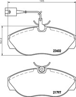 Bremsbelagsatz Scheibenbremse Hella Pagid 8DB 355 018-891 FüR CitroËN Ducato 230