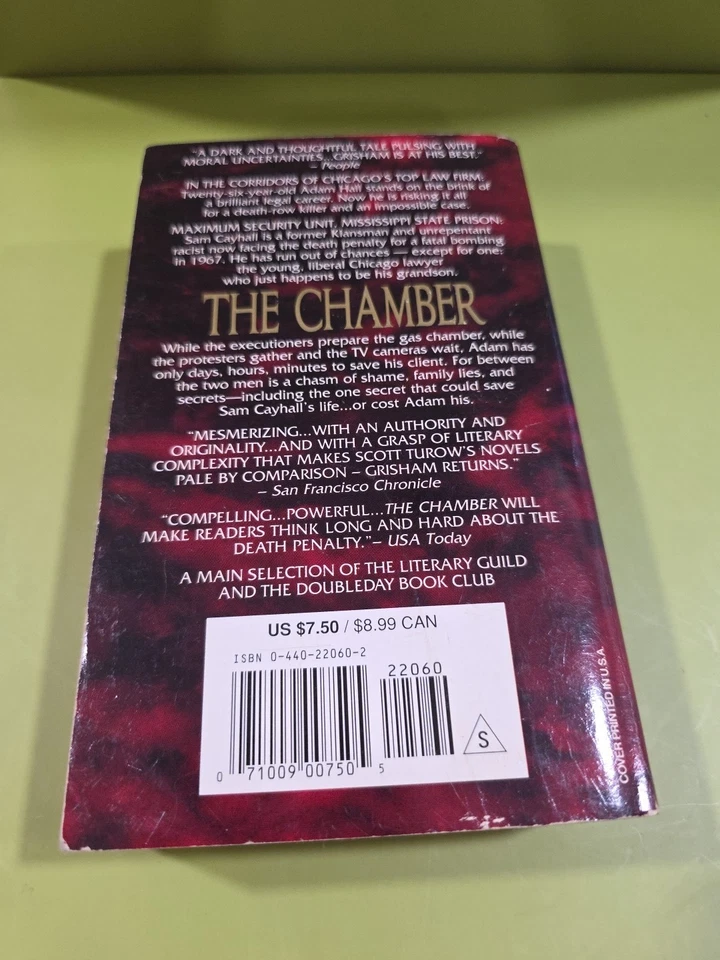The Chamber By John Grisham Paperback Foto 3 de 3