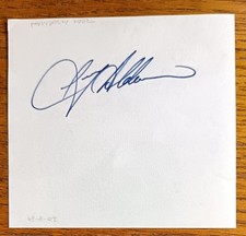 Terry Alderman - Australia & Kent Cricket Personally Signed Page AFTAL COA