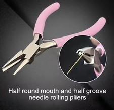 5" Round Concave Pliers   Precision Wire Loop Tool for Jewelry Making  Diy Use