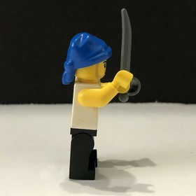 Lego 6240 Kraken Attackin' Pirate Green White Stripes Blue Bandana Figure pi096