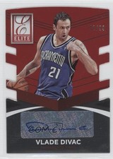 2014 Donruss Elite Status Signatures Red Die-Cut 42/99 Vlade Divac Auto HOF 0z9