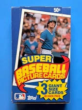 1985 Topps Super Baseball Cards box--24 3 card packs