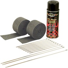 Dei Exhaust Wrap Kit With Spray - Black Wrap Black Ht Spray 901330