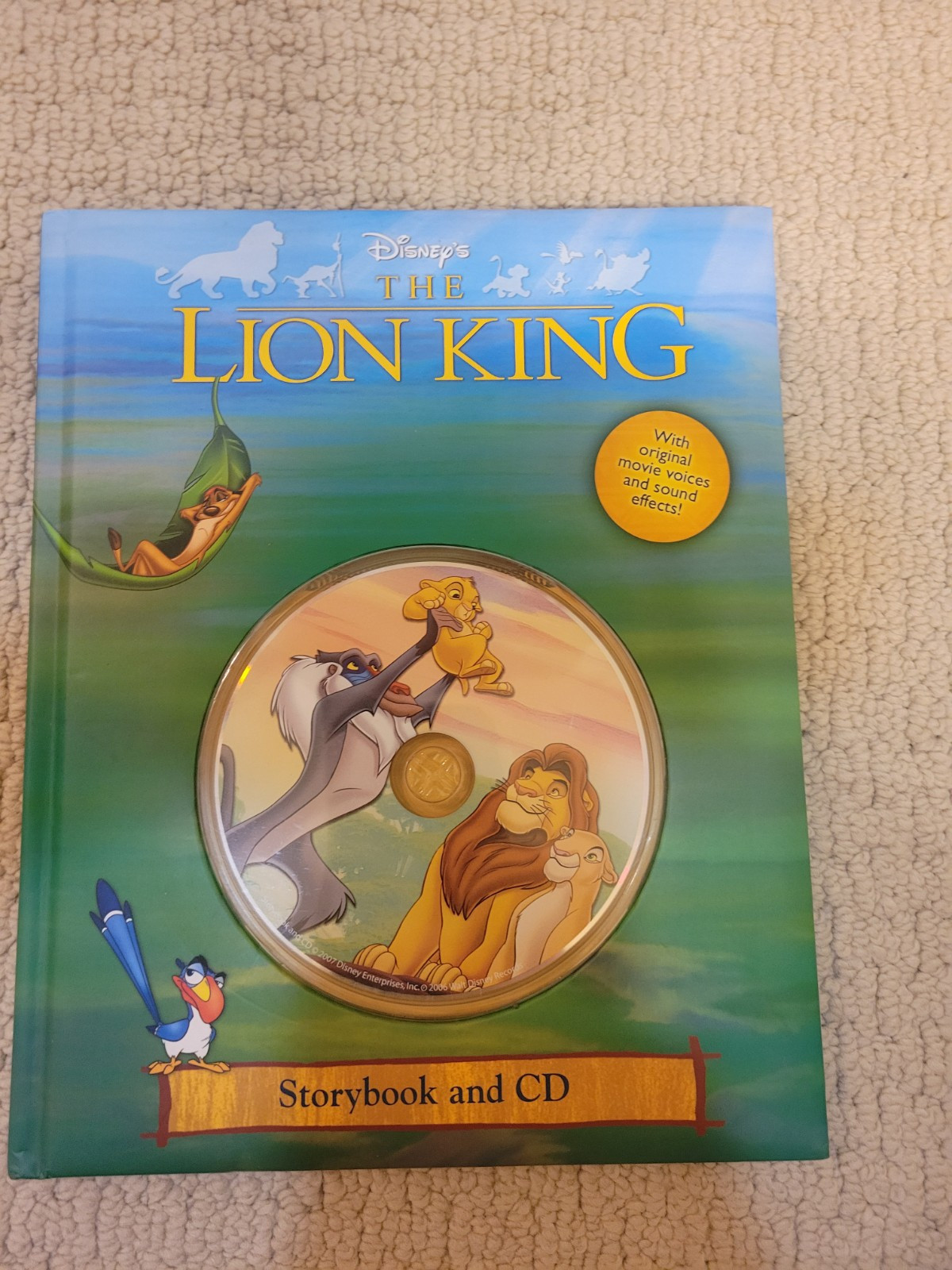 First Edition Lion King Storybook and CD by Parragon and Disney Books 2007