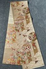 Luxury Japanese Kimono Fabric pure Silk Sash Belt, Snowflake and auspicious  — photo 3