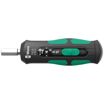 Wera 7515 Kraftform Safe-Torque Speed Drehmomentschraubendreher, 2-6 Nm für 1/4''