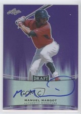 2015 Leaf Metal Draft Purple Prismatic 23/25 Manny Margot Manuel Auto 0g4