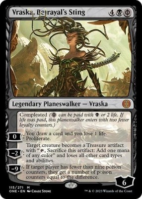 MTG English Vraska, Betrayal's Sting NM Foil Phyrexia: All Will Be One