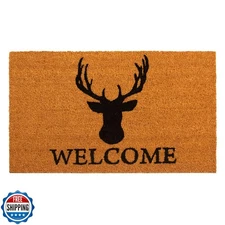 Calloway Mills 121473048 Deer Welcome Doormat, 30" x 48"