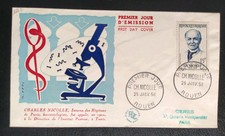 Enveloppe Premier Jour Timbre Charles Nicolle N° 1144 FDC Oblitéré Rouen 1958
