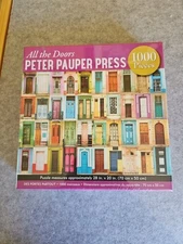 All The Doors Peter Pauper Press 1000 Piece Puzzle, Front Doors, Very Cool