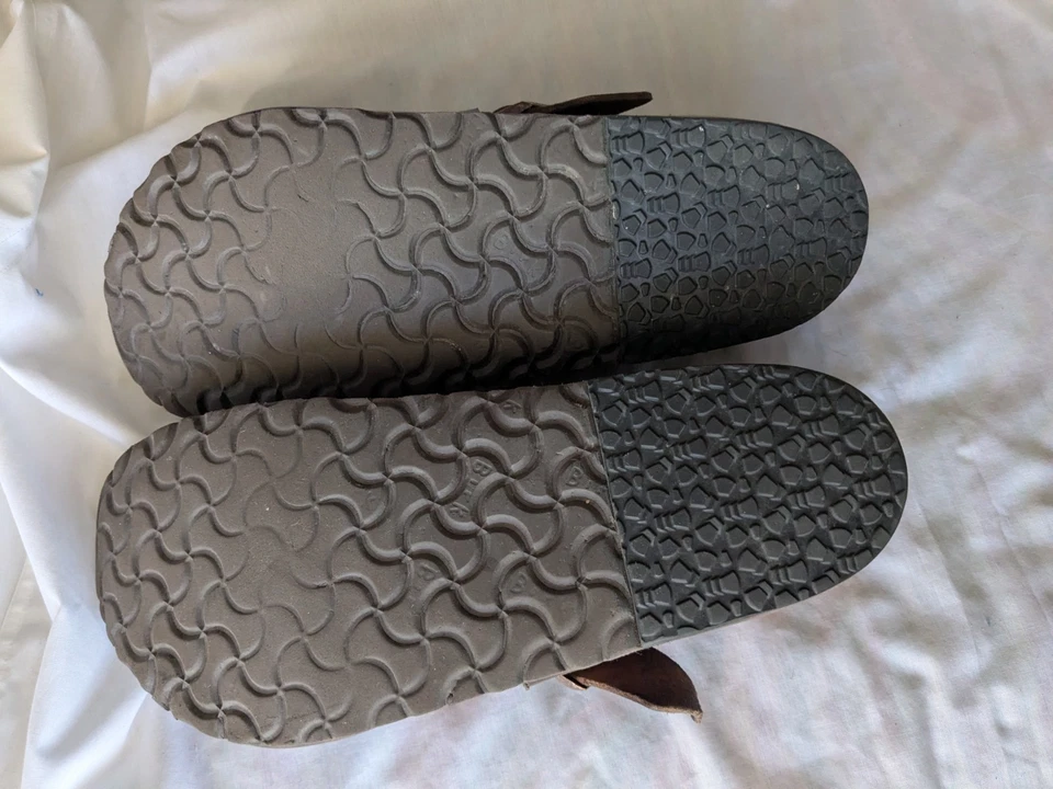 Birkenstock London Brown Men's Oiled Leather Buckle Shoes Size 44 US 11 - Image 4 of 4