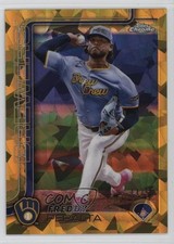 2025 Topps Chrome Sapphire Gold /50 Freddy Peralta #95 pe8