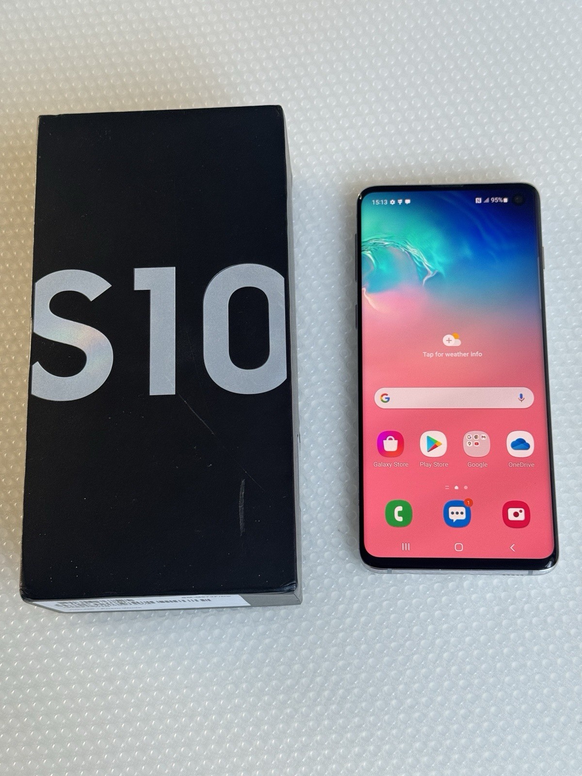SAMSUNG GALAXY S10 WHITE 128GB UNLOCKED BOXED MOBILE PHONE