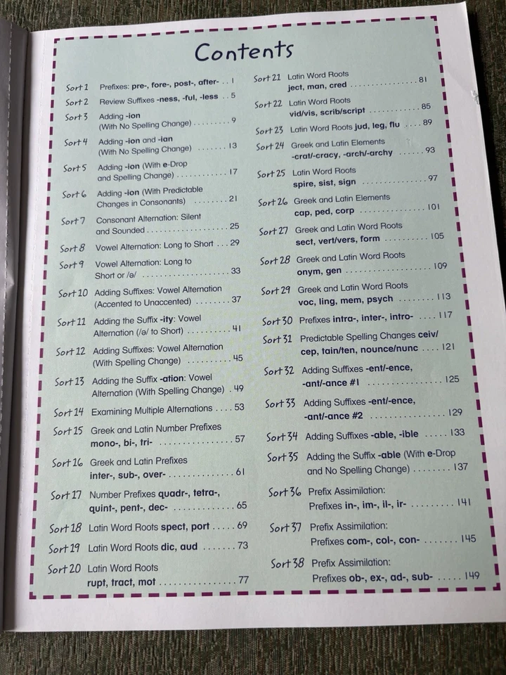 Words Their Way Word Study in Action DERIVATIONAL RELATIONS Workbook Education - Image 2 of 4
