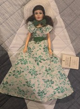 World Doll Gone With The Wind Green Floral Dress and Hat Scarlett O'Hara