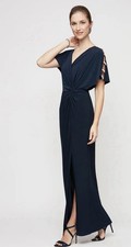 Alex Evenings FIONA EMBELLISHED SLEEVE JERSEY DRESS Size:18 219