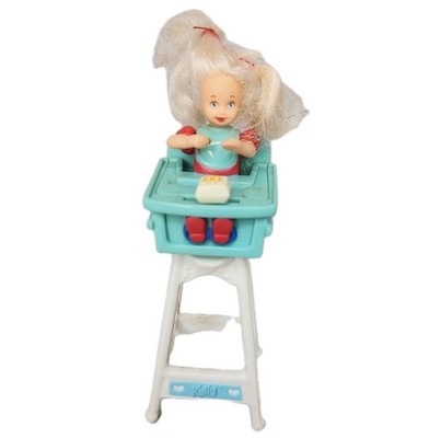 Kelly high chair Barbie doll McDonald's Happy Meal Toy Figurine Figure
