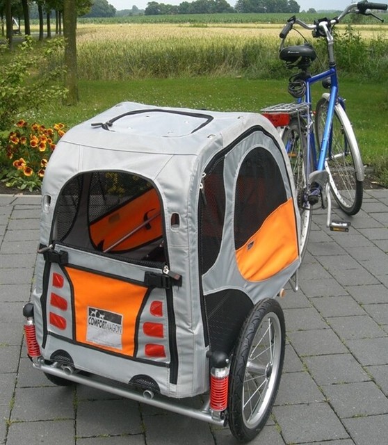 PetEgo Comfort Wagon M Aluminium Fahrradanhänger für Hunde for sale