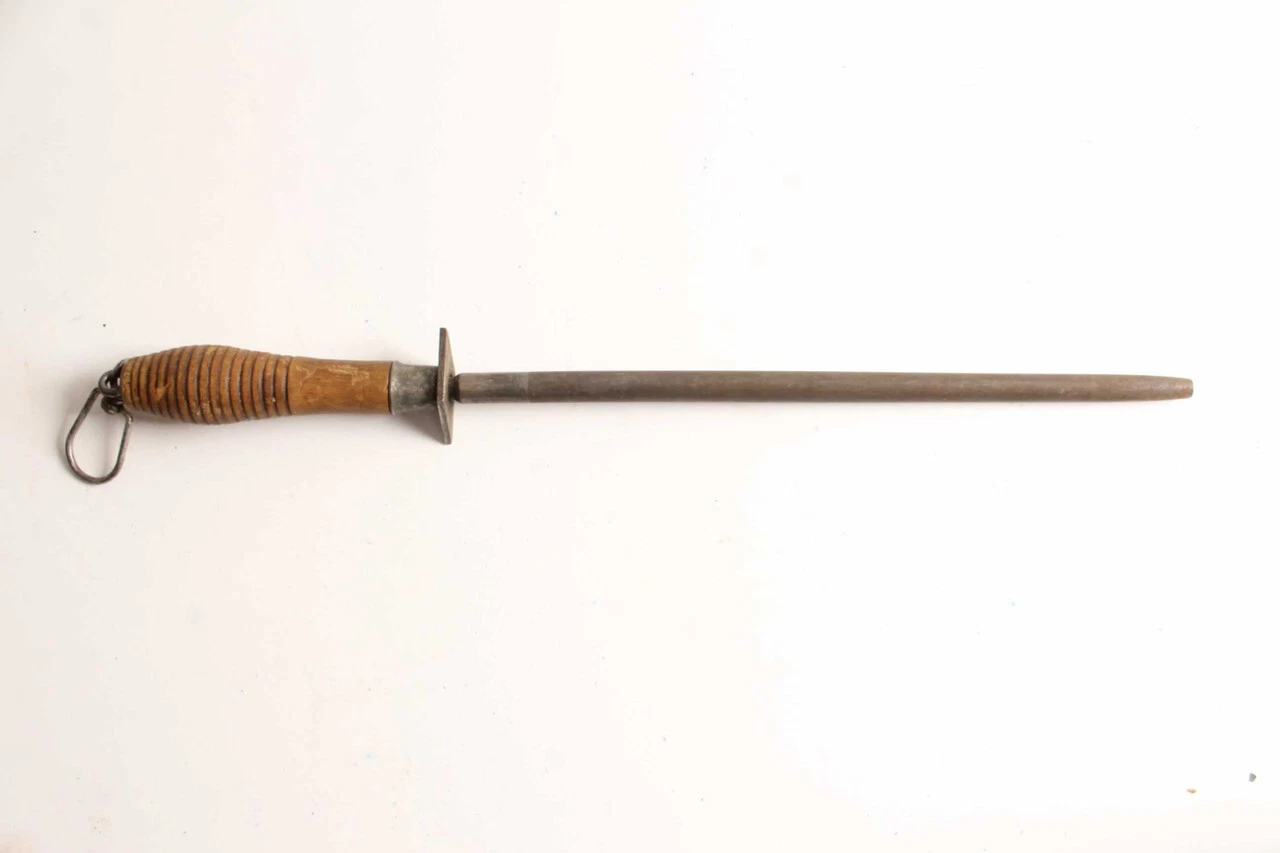 Antique Village Blacksmith Knife Steel Sharpener Hone