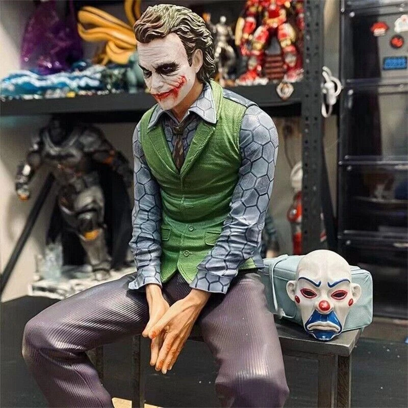 DC Comics Batman Dark Knight Heath Ledger Joker Chair Action Figure Statue Toy - Image 2 of 4