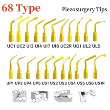 70Type Dental Scaler Piezo Surgery Tips Gilded Fit Woodpecker/Mectron Handpiece