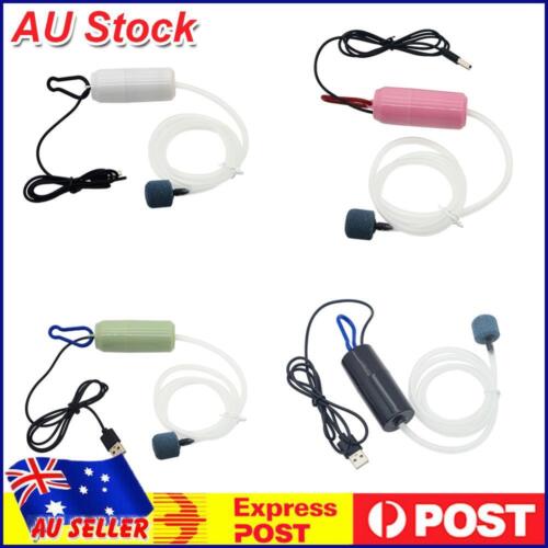 Aquarium Oxygen Air Pump Fish Tank USB Power Silent Air Compressor Aerator AU - Picture 1 of 21