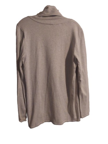 EUC Cyrus Open Front Cardigan Sweater Women’s Size L Oatmeal Light Gray - Picture 2 of 7