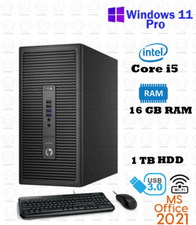 Windows 11 HP 400 G3 i5-6500 16GB 1TB Desktop Computer PC Office 2021