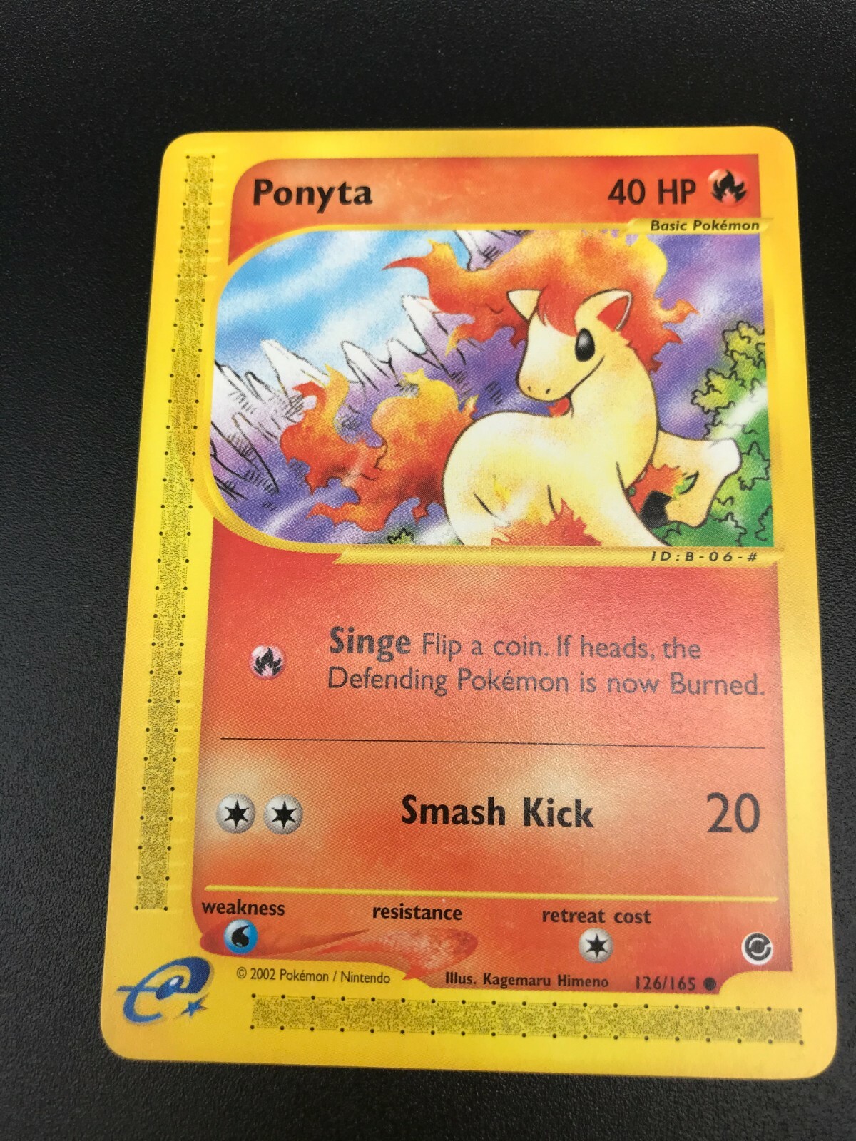 Ponyta 126/165 Pokemon Expedition E Reader Series Vintage Card TCG NM 2002