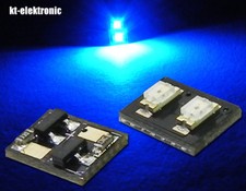 Moba Haus-Beleuchtung BLAU mit 2 SMD LEDs 5 - 24 Volt / LED-Modul mit 20mA KSQ