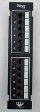   EXCELLENT CONDITION ICC CAT-5 Enhanced 12-Port Patch Panel Ethernet  SEE PICS  