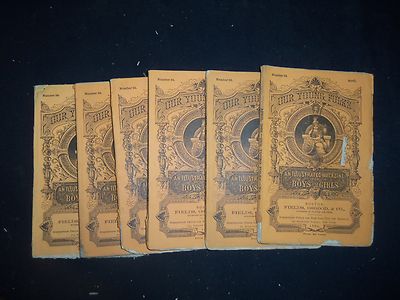 1869 OUR YOUNG FOLKS MAGAZINE - LOT OF 6 ISSUES - WR 1156