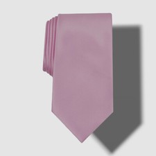 56 Perry Ellis Men's Pink Solid Professional Self Tied Necktie Size 57 x 3.25
