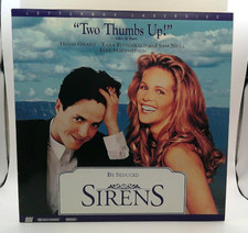 SIRENS LASERDISC 1994 MIRAMAX FILMS HUGH GRANT ELLE MCPHERSON LETTERBOXED